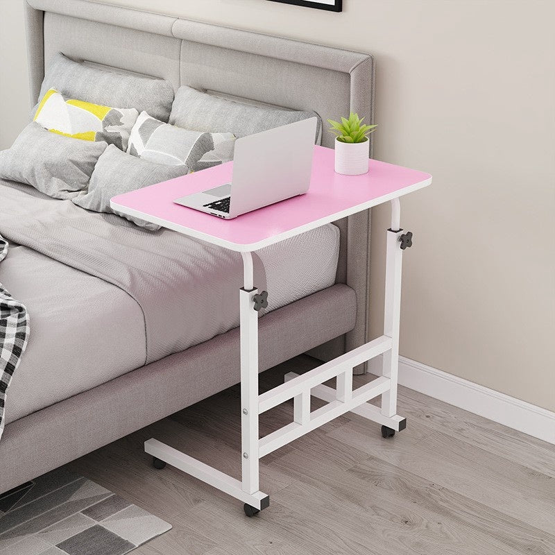 Adjustable & portable laptop desk made of sleek wood for home, sofa, or bedside use.