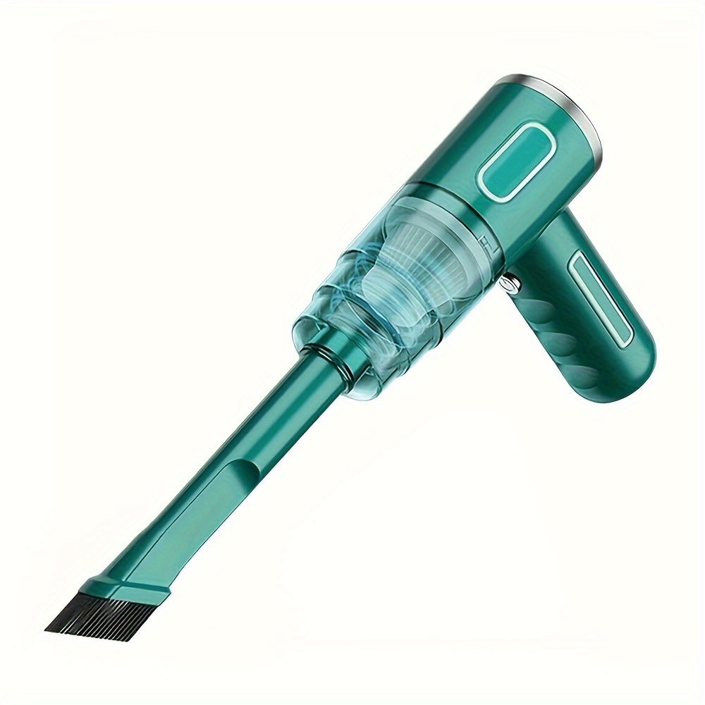 Rechargeable handheld vacuum for car and home, wireless and portable.