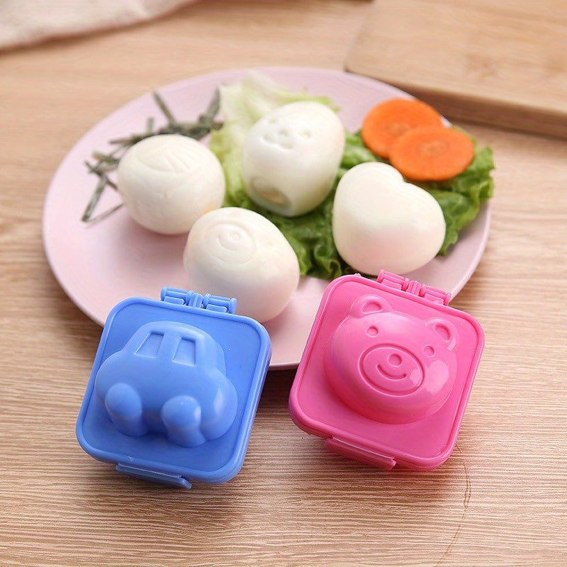 1/3 pieces of randomly selected cute youngsters' rice ball molds made from food-grade materials, ideal for shaping pressed eggs and sushi rice.