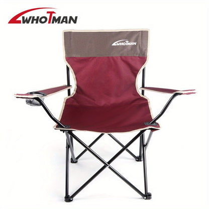 Oxford Folding Chair, portable picnic armchair for outdoor leisure.