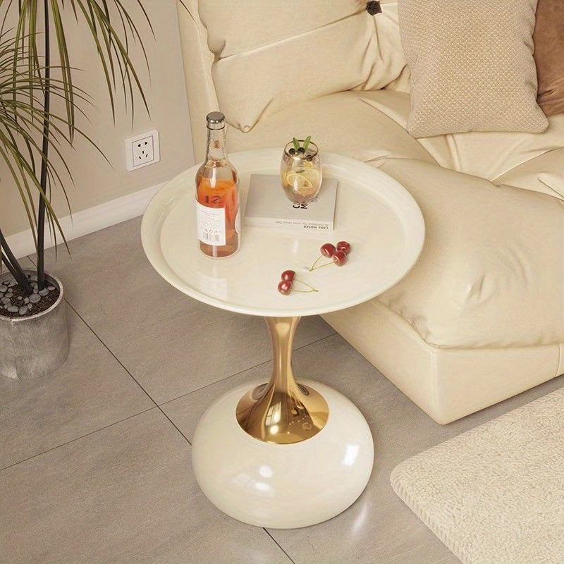 Italian luxury living room coffee table with small waist design, 35cm wide surface.