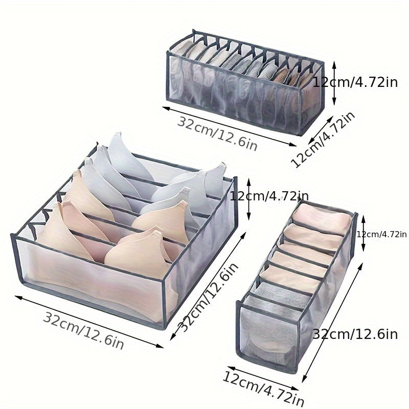 Top Pick: Foldable Underwear Organizer - Space-Saving Drawer Divider for Bras, Socks & More - Customizable and Durable Fabric Storage Solution