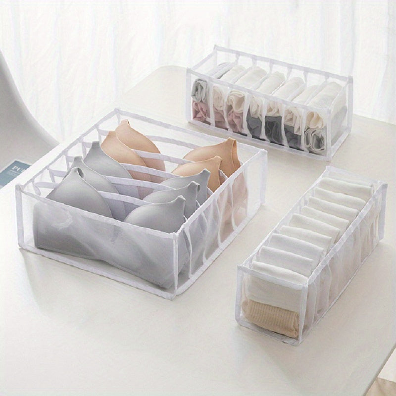 Top Pick: Foldable Underwear Organizer - Space-Saving Drawer Divider for Bras, Socks & More - Customizable and Durable Fabric Storage Solution