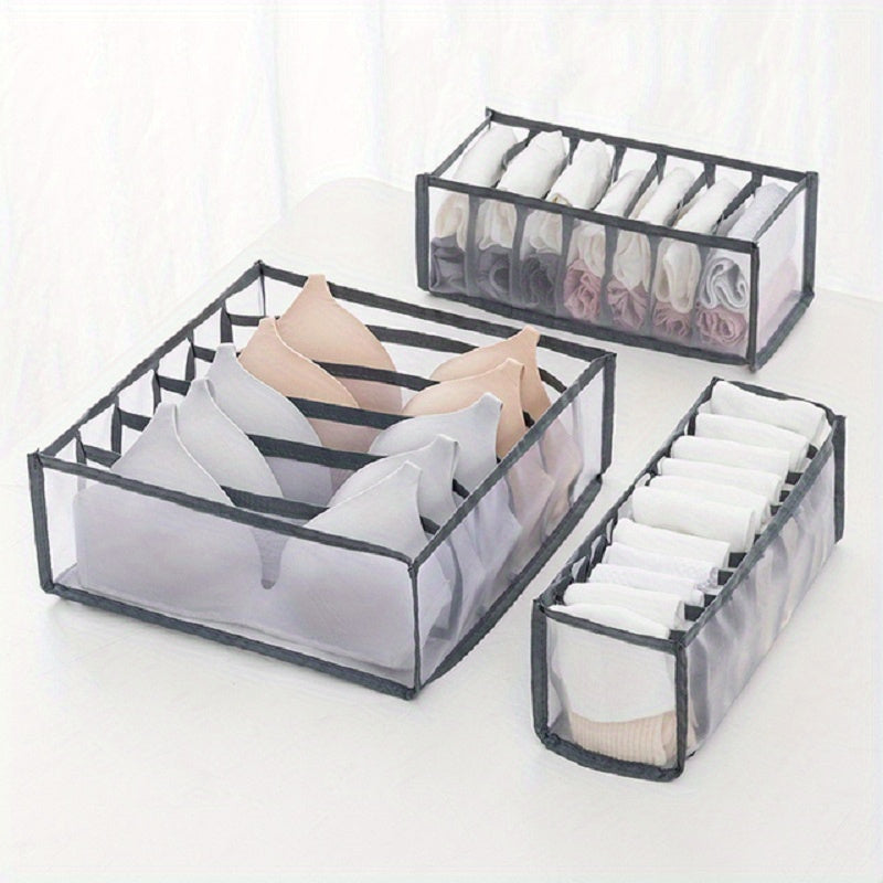 Top Pick: Foldable Underwear Organizer - Space-Saving Drawer Divider for Bras, Socks & More - Customizable and Durable Fabric Storage Solution