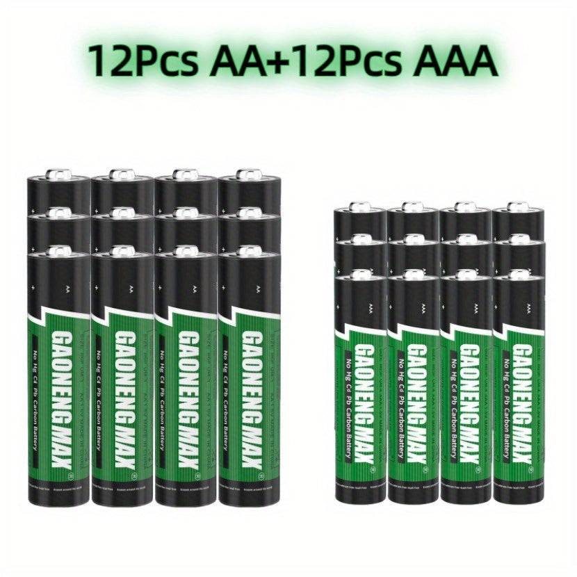 AA and AAA Alkaline Batteries: Ideal for Flashlights, Toys, Remote Controls, and Long-Lasting Power.