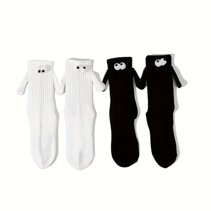 Stylish and cozy unisex magnetic socks for couples holding hands