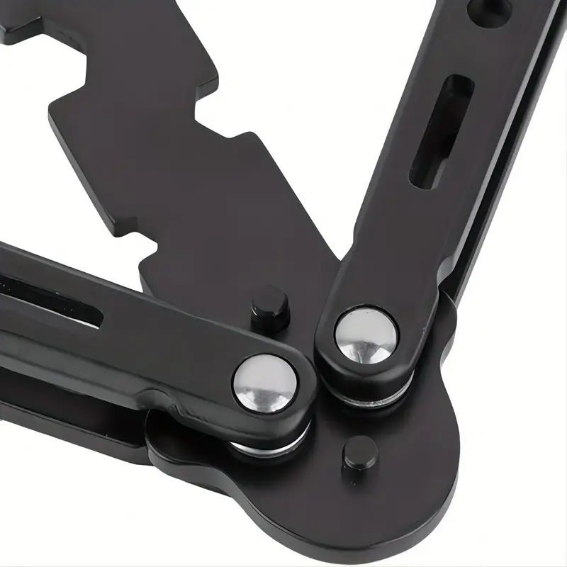 1pc Portable Metal Folding Bottle Opener - Black & Silvery, Durable and Stylish, Great Gift Item for Beer Lovers