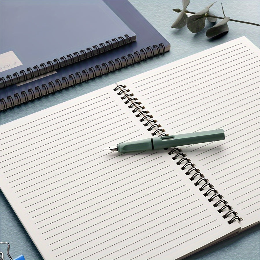 4-Pack of A5 Spiral Notebooks with Durable Softcover, Lined/Blank Pages, Twin-Wire Binding, Perfect for Students, Office, and Professionals.