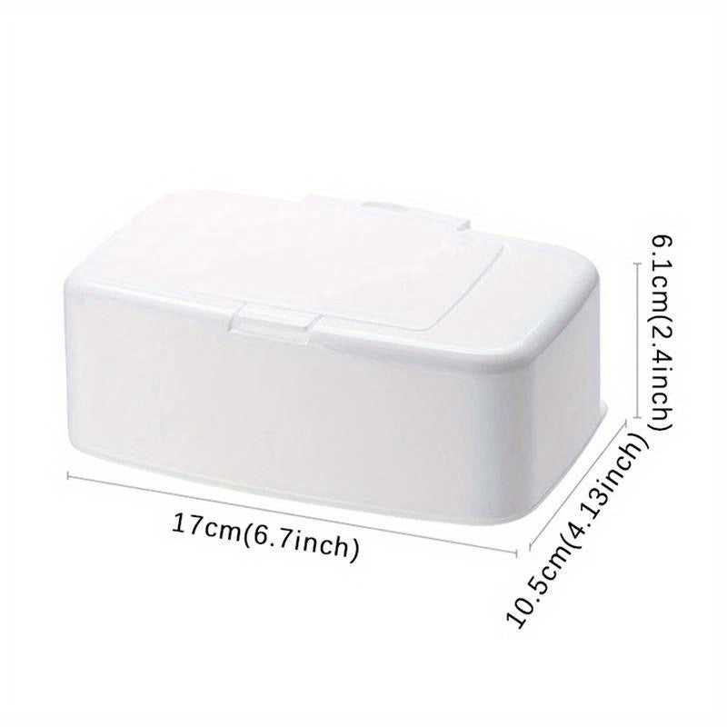 Container for Portable Wet Tissues and Wipes, Dispenser for Wipes, Holder for Napkins, Storage Box for Wipes