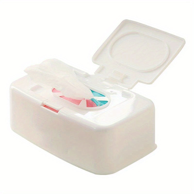 Container for Portable Wet Tissues and Wipes, Dispenser for Wipes, Holder for Napkins, Storage Box for Wipes