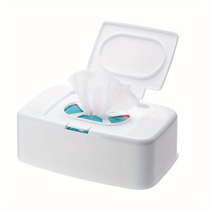 Container for Portable Wet Tissues and Wipes, Dispenser for Wipes, Holder for Napkins, Storage Box for Wipes