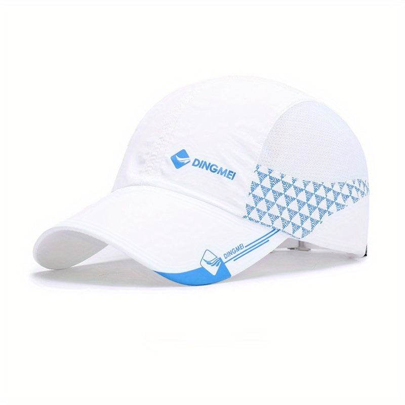 Breathable unisex UV protection baseball cap for outdoor activities.