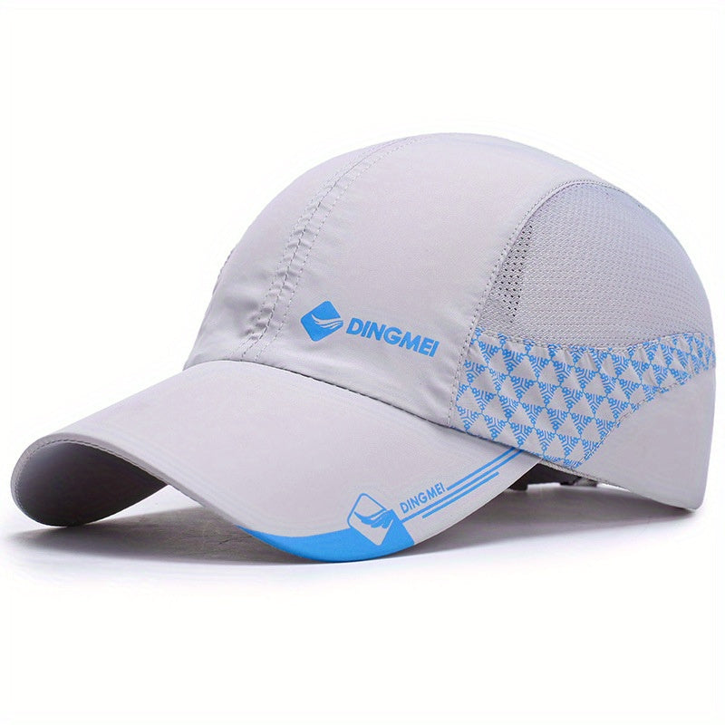 Breathable unisex UV protection baseball cap for outdoor activities.