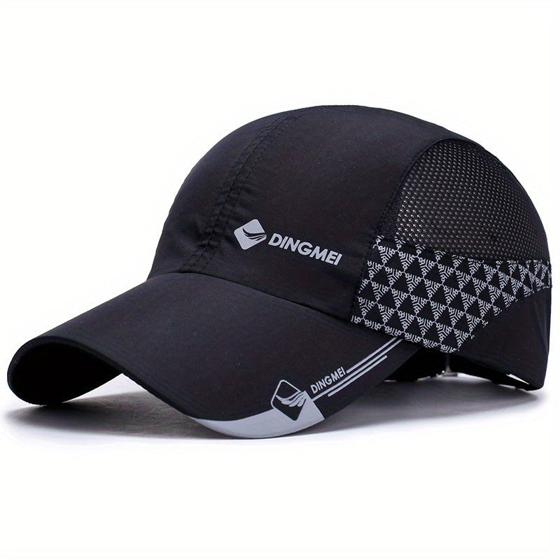 Breathable unisex UV protection baseball cap for outdoor activities.