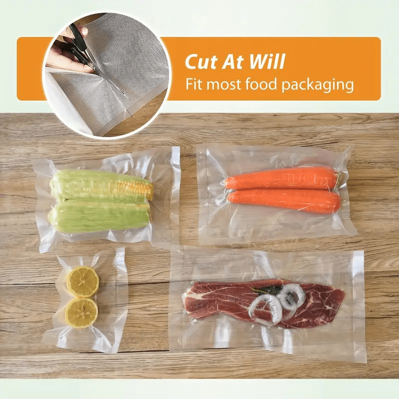 Comfort-Evac vacuum-sealing bags are your go-to solution for storing and preserving food. These textured plastic bags are designed for compressed storage and feature a mesh pattern for added freshness. Keep your household items organized and fresh with