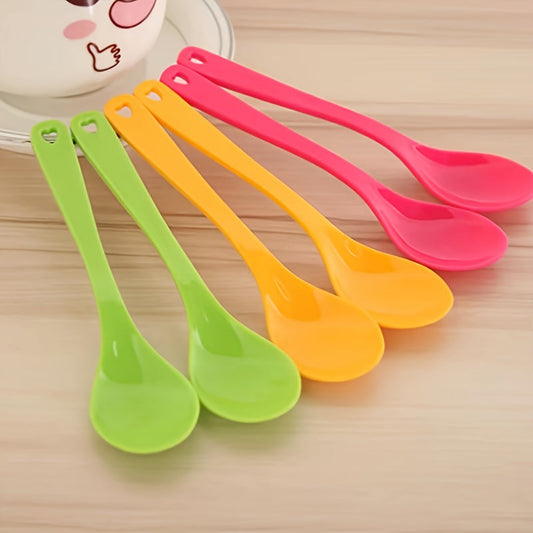 Multi-purpose Plastic Spoon: Perfect for Dining, Coffee, Sweets, and Mixing Cocktails - Strong and Long-lasting Kitchen Tool