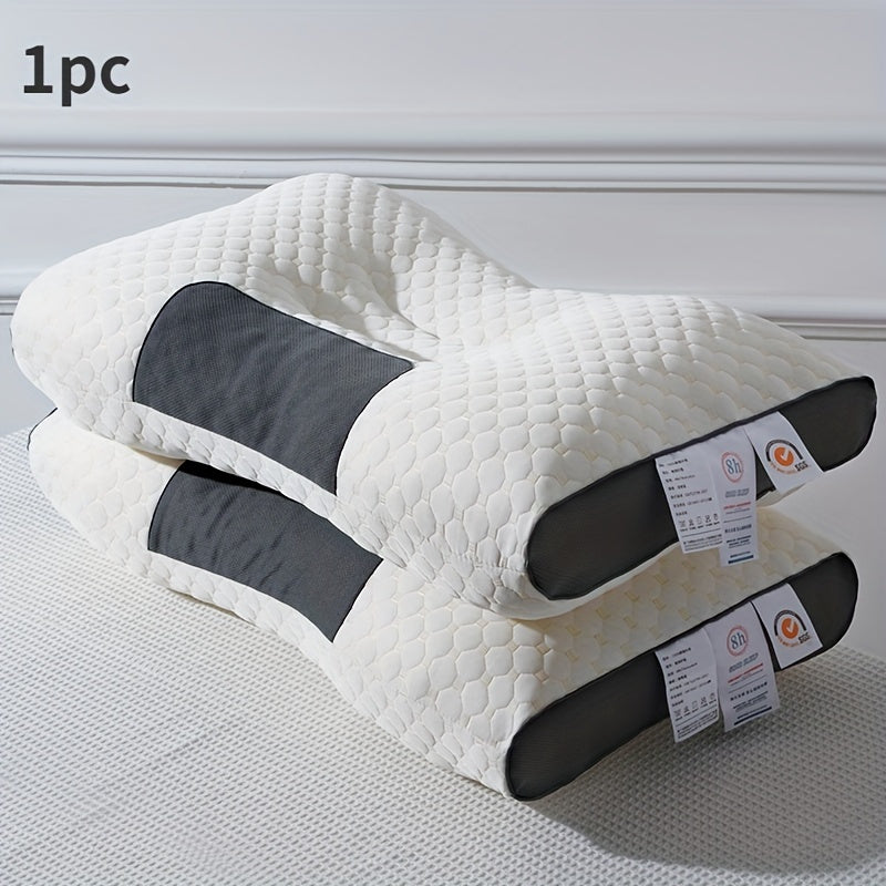 Soft polyester sleep massage core neck support pillow knitted with moisture-absorption breathable SP material. A decorative household bedding pillow suitable for the living room or bedroom.