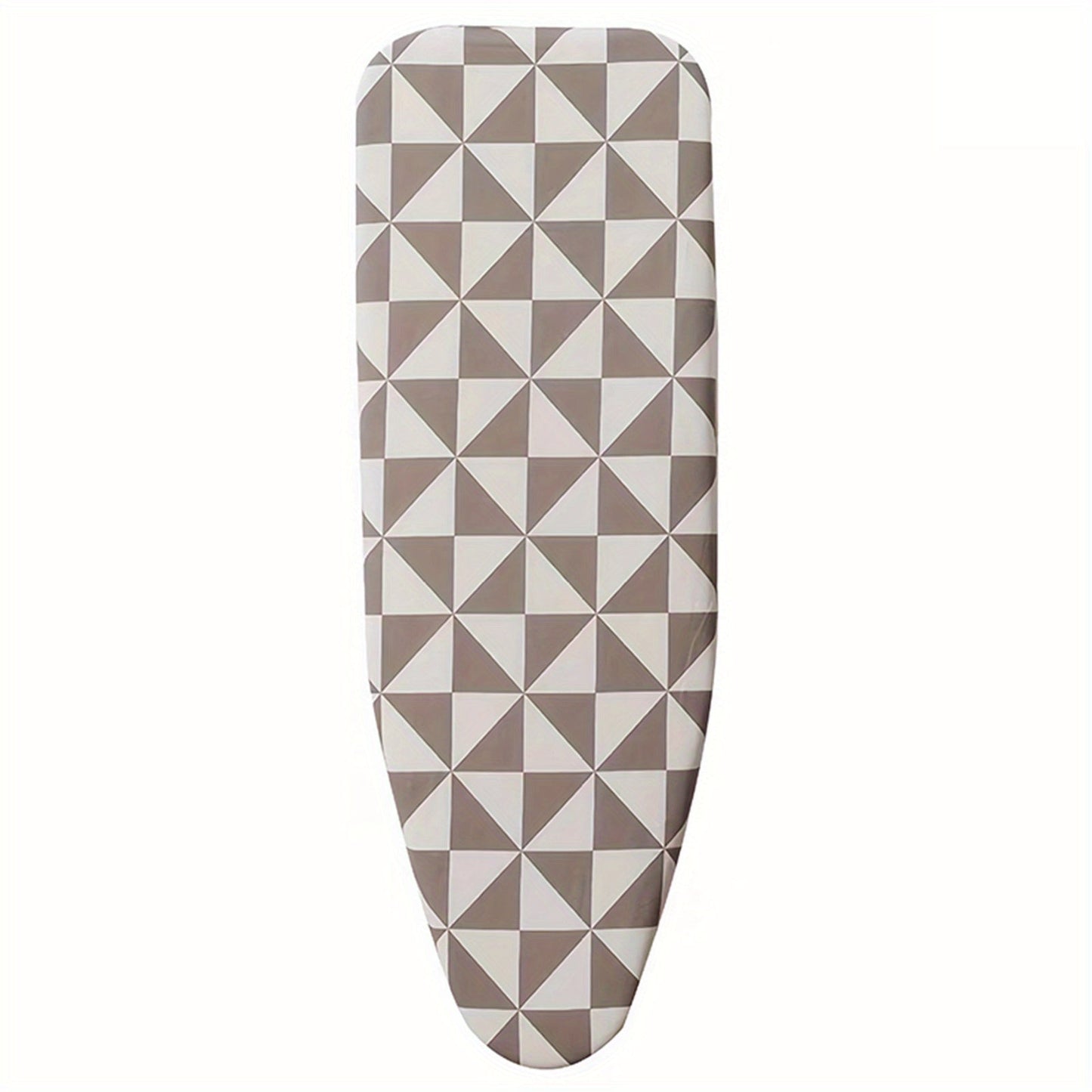 1 piece of an extra thick, scorch-resistant ironing board cover made of durable plastic material. It has heat-proof iron slides and is suitable for non-electric, standard 120x38cm ironing boards. The cover is washable, reusable, and long-lasting.