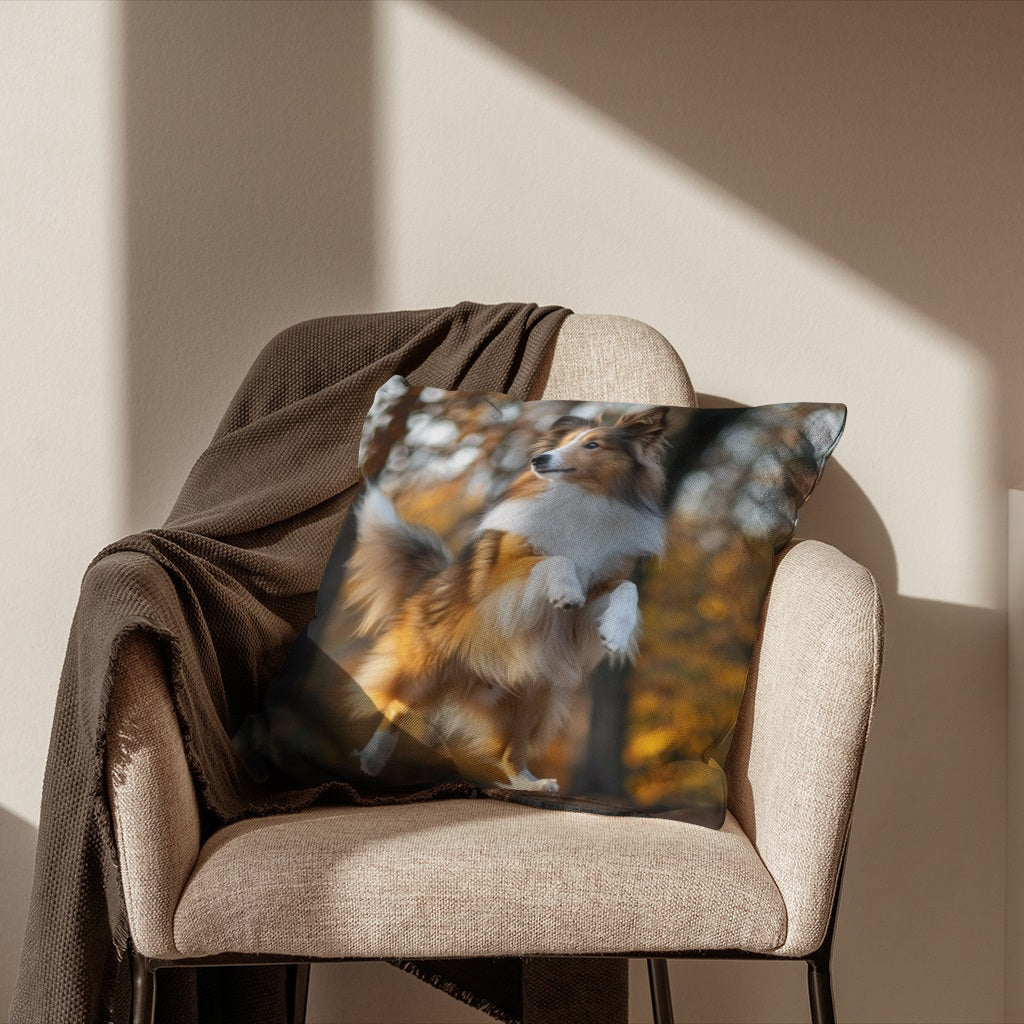 Custom Sheep Dog Memorial Pillowcase - Made from a Soft Polyester Blend, with a Dual-Sided Custom Photo Print. This is a Sofa Cover only (Pillow Not Included).