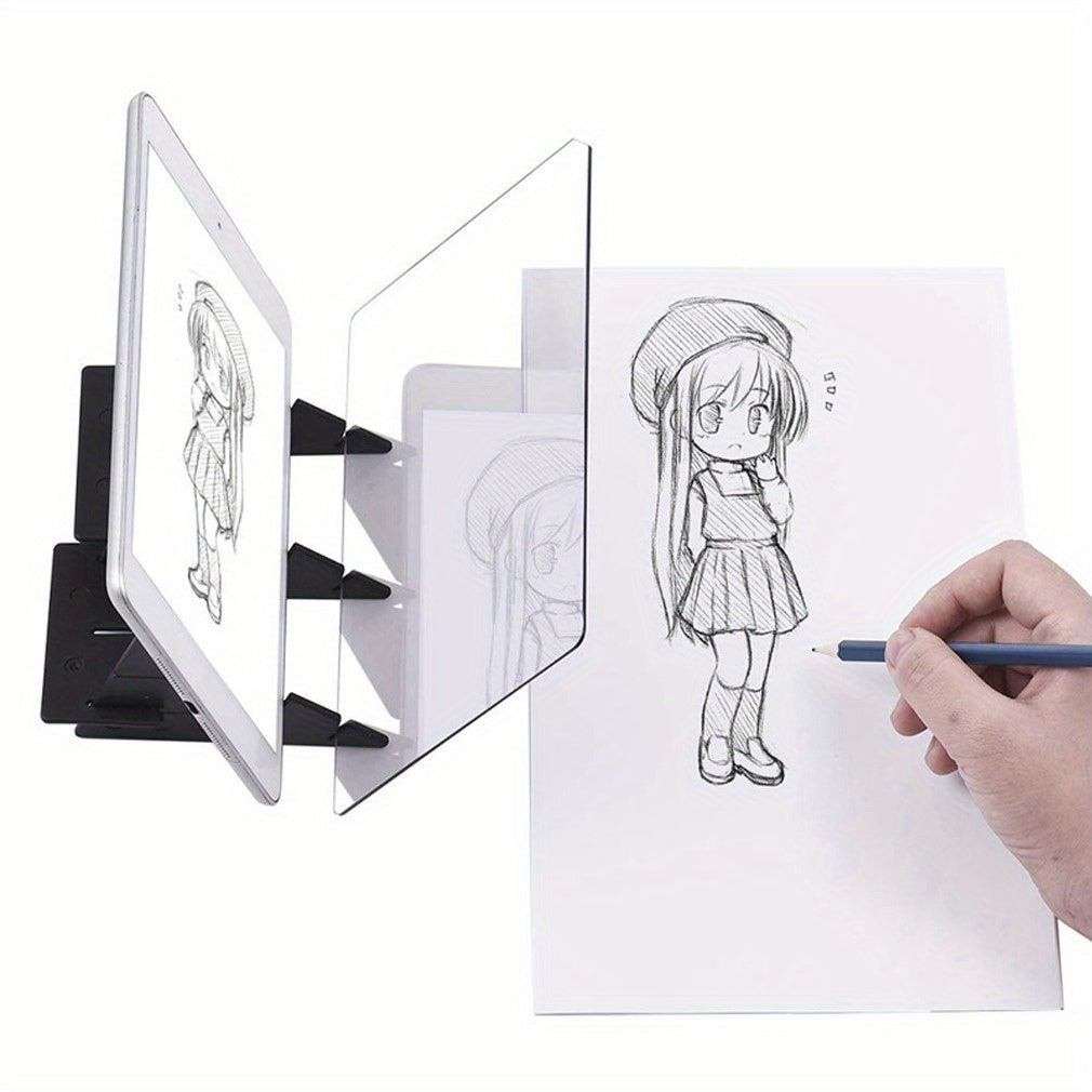 Durable transparent PVC drawing board for artists of all levels, perfect for sketching and tracing images.