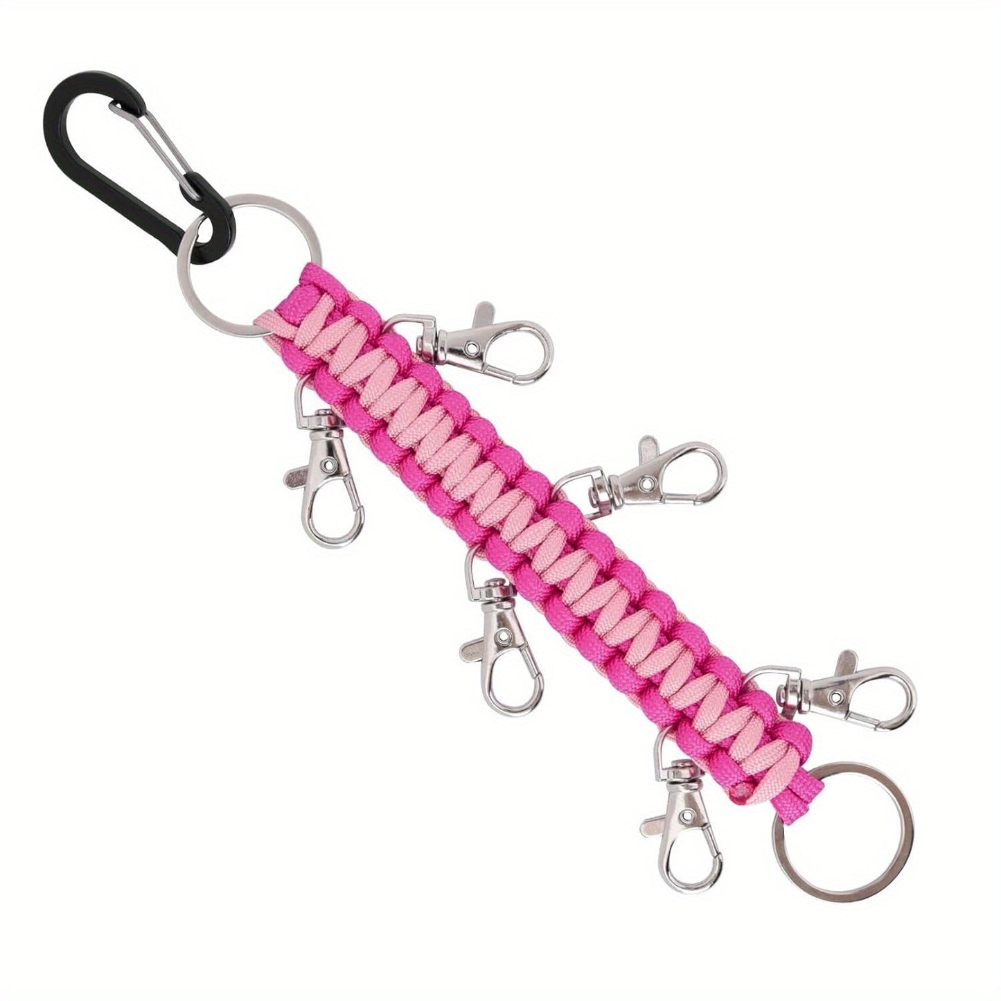 Beautifully crafted Cheerleading Bow Holder for Girls - Sturdy Metal, Stylish Design with 6 Clips & Key Ring - Ideal for High School & College Athletes