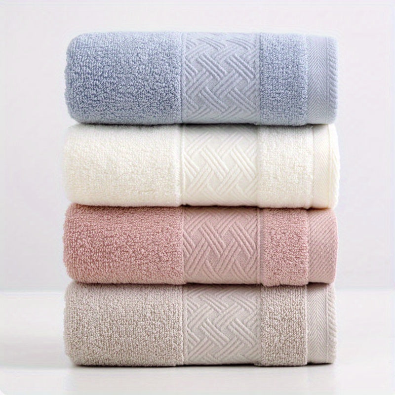 LattBy Ultra-Soft Cotton Face Towel - Absorbent, Gentle on Skin Hand & Bathroom Towel in Light Brown, Cream, Pink, Blue, LATTBY