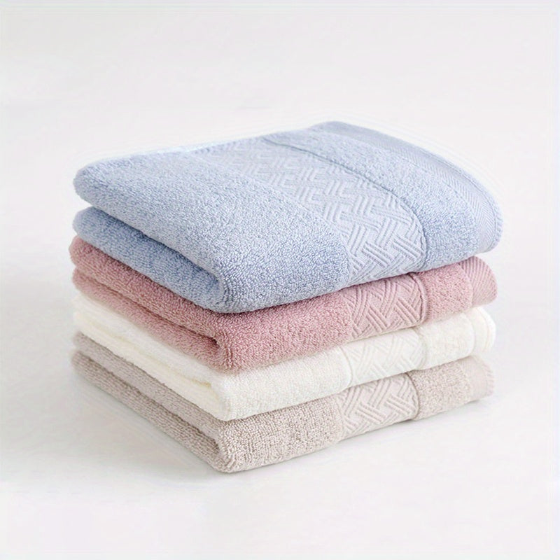 LattBy Ultra-Soft Cotton Face Towel - Absorbent, Gentle on Skin Hand & Bathroom Towel in Light Brown, Cream, Pink, Blue, LATTBY