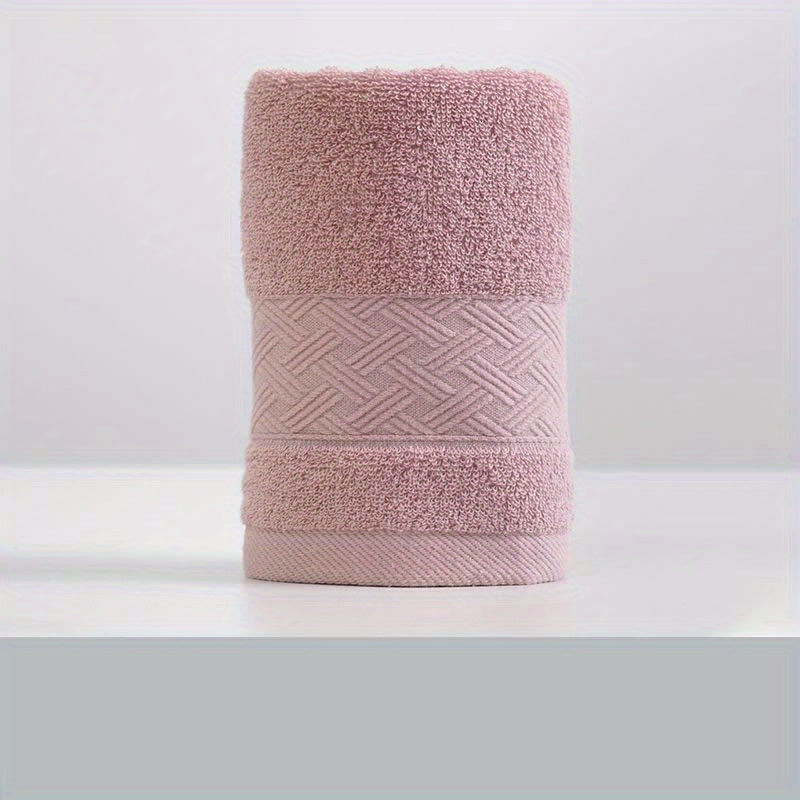 LattBy Ultra-Soft Cotton Face Towel - Absorbent, Gentle on Skin Hand & Bathroom Towel in Light Brown, Cream, Pink, Blue, LATTBY