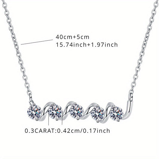 This 925 Sterling Silver necklace features a stunning 1.5 Carat Morganite stone, exuding a light luxury minimalist style that is perfect for both men and women. This fashionable and trendy collarbone chain is the epitome of light luxury niche elegance