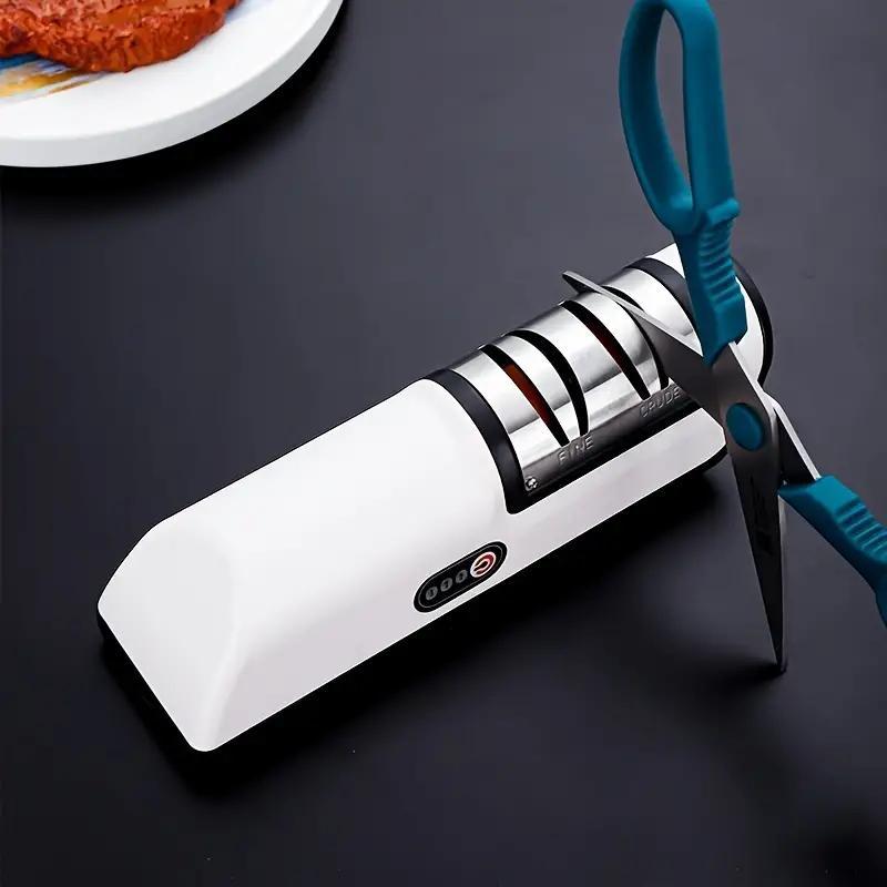 Cop Rose Automatic Electric Knife Sharpener: USB rechargeable, fast and efficient for sharpening knives.