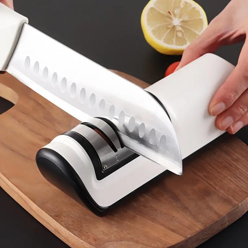 Cop Rose Automatic Electric Knife Sharpener: USB rechargeable, fast and efficient for sharpening knives.