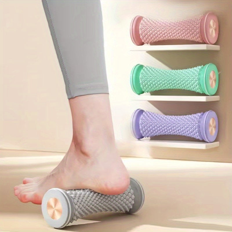 1pc PVC foot massager for muscle relaxation, yoga, arch support, and home exercise.