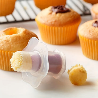 The SweetDelight 1pc Cupcake Corer is a precision tool for DIY baking and cake decorating. Made from food-safe Polypropylene (PP), this corer is perfect for creating fun-filled cupcakes.