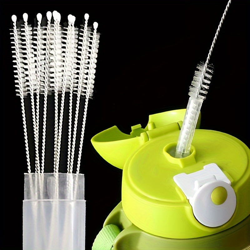 Choose from a set of 2, 5, or 10 stainless steel straw brushes for effortless cleaning. These reusable tube cleaning brushes are perfect for glass, silicone, metal straws, and more. Add them to your kitchen supplies for a convenient cleaning tool. They