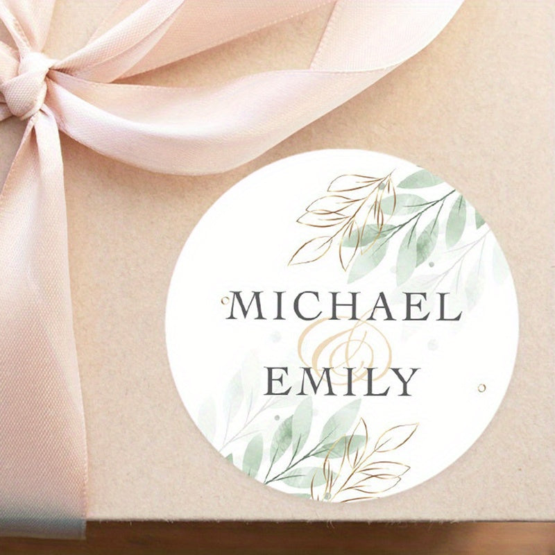 Customize your wedding with personalized stickers: Welcome your guests, thank your guests for attending, add a personal touch to your wedding favors, or label your welcome bags with these custom paper stickers.