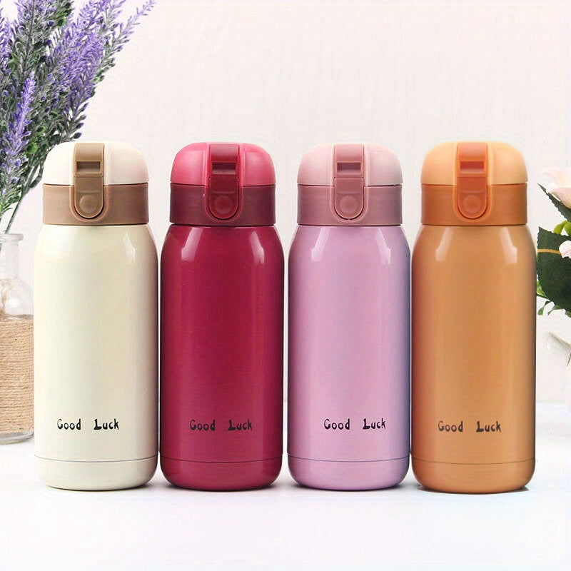 Insulated Water Bottle with Carry Strap made of Stainless Steel - Leakproof, Portable Travel Mug for Hot and Cold Drinks, Perfect for Outdoor Adventures & Halloween Presents.