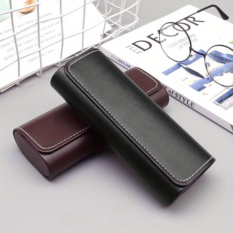 Handmade PU Fashion Glasses Case with Portability for Myopia and Sunglasses