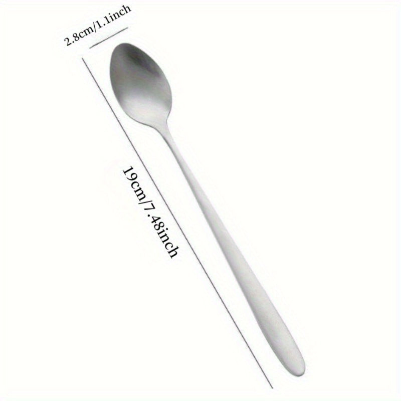 Stainless steel spoon with "I Love You to The Moon And Back" engraving, ideal for Valentine's Day, anniversaries, birthdays, Christmas or parties. Perfect for coffee, ice cream, tea, and desserts. Durable 7.5" design with polished finish.