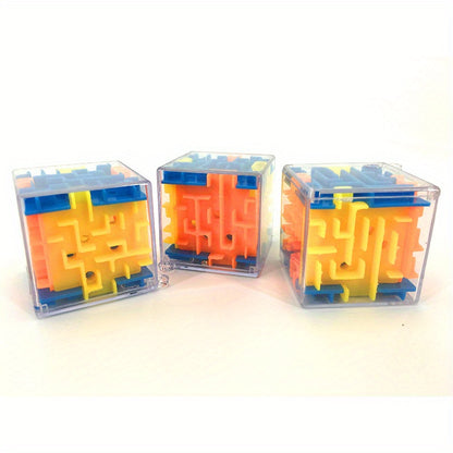 4-piece 3D maze puzzle toy for kids, educational and creative, great for birthday parties and classroom rewards.