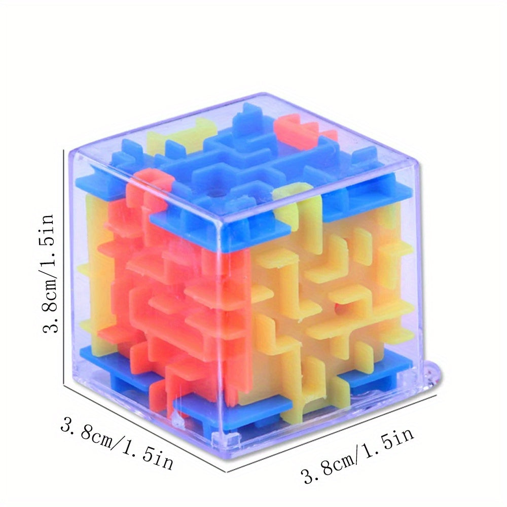 4-piece 3D maze puzzle toy for kids, educational and creative, great for birthday parties and classroom rewards.