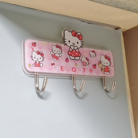 1pc Sanrio Hook with Cute Strong Adhesive for various uses in the home or office.