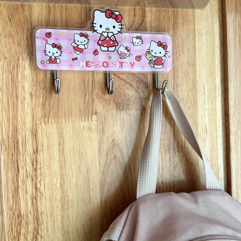 1pc Sanrio Hook with Cute Strong Adhesive for various uses in the home or office.