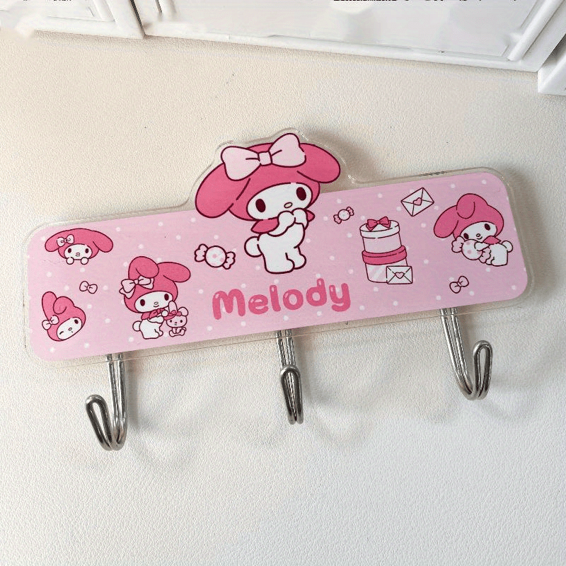 1pc Sanrio Hook with Cute Strong Adhesive for various uses in the home or office.