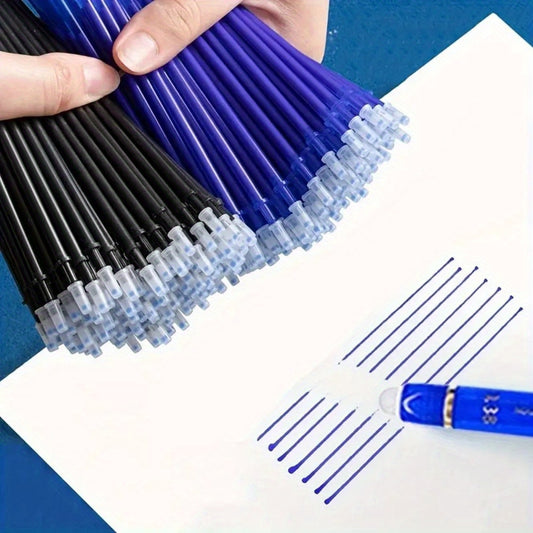 56-piece set of Kawaii Panda erasable gel pens with refillable stick and washable handle, ideal for school and office use. Includes 4 pens, 2 erasers, and 50 refills.