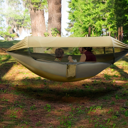 Ultimate Outdoor Experience: Portable Double Hammock with Mosquito Net