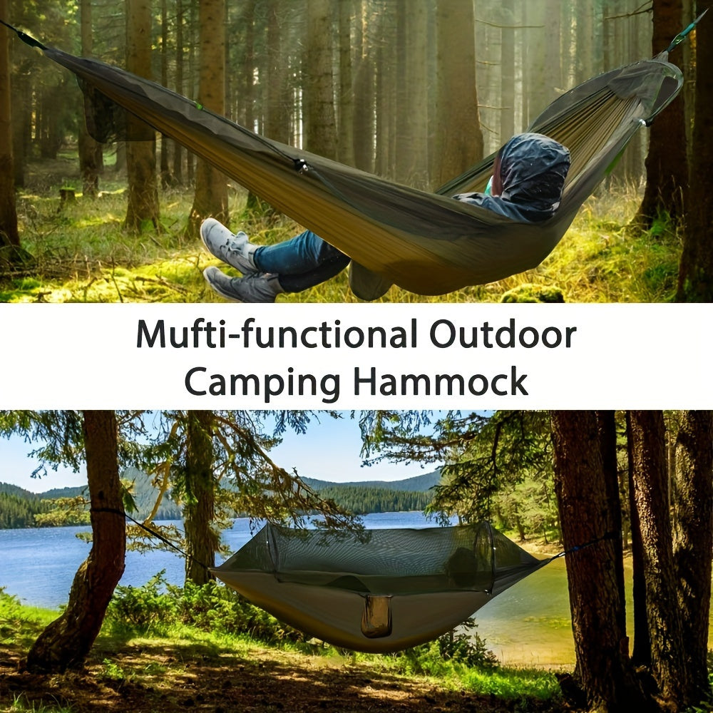 Ultimate Outdoor Experience: Portable Double Hammock with Mosquito Net