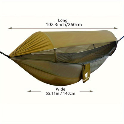 Ultimate Outdoor Experience: Portable Double Hammock with Mosquito Net