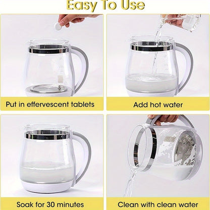 5pcs Bathroom Accessories for Cleaning Coffee Machines and Kettles, Effectively Removes Scale with Multi-functional Tool.