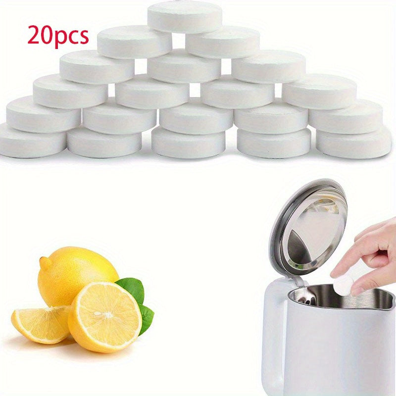 10/20/30pcs of powerful citric acid descaler tablets for coffee machines and kettles - effective cleaning supplies.