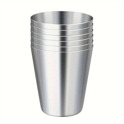 5-piece set of 30ml stainless steel cups for outdoor travel and parties, with whiskey cups, ideal for picnics and events.